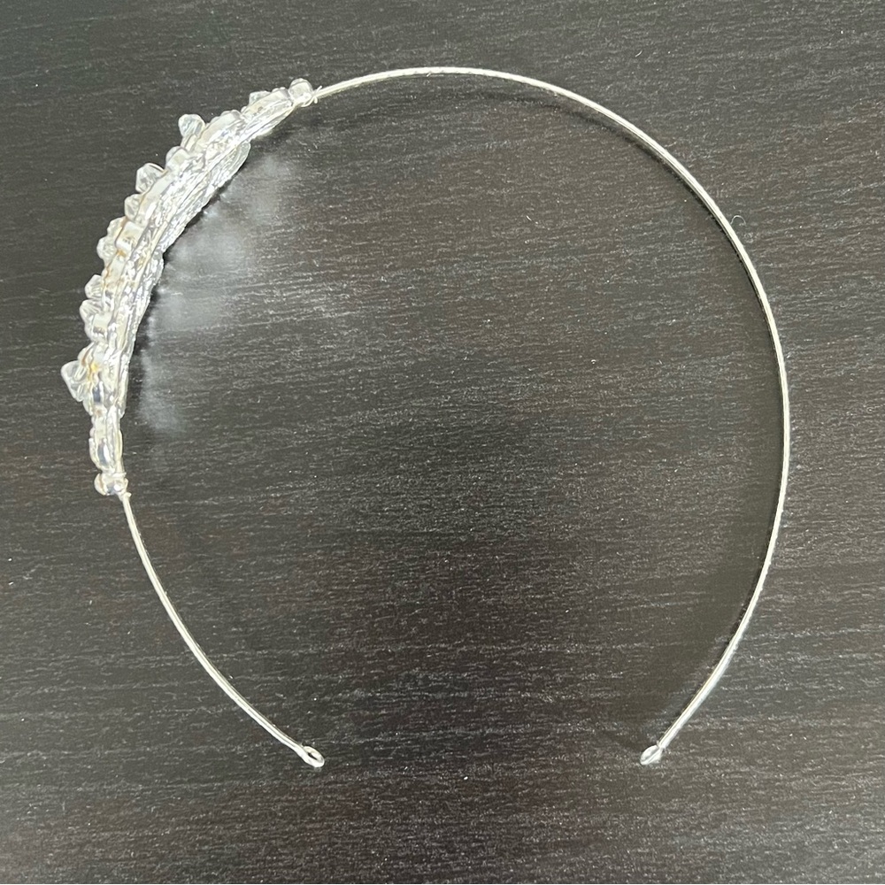 NWOT Crystal Vintage Silver Tiara Headband - Wedding - Picture 4 of 8